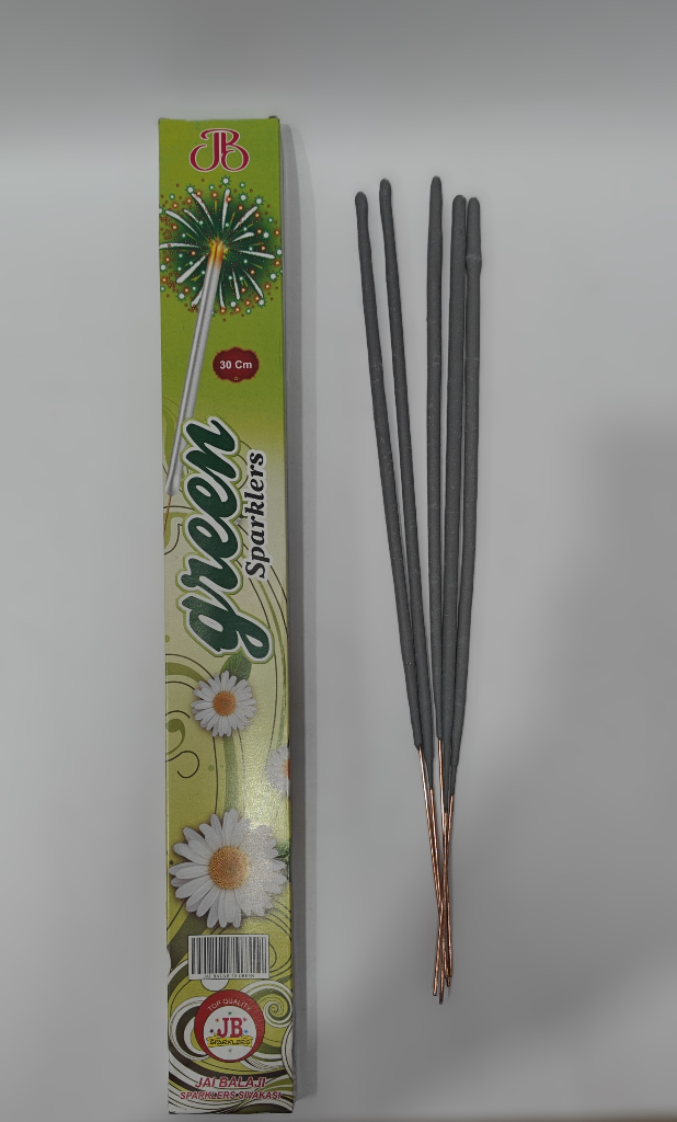 30CMGREENSPARKLERS